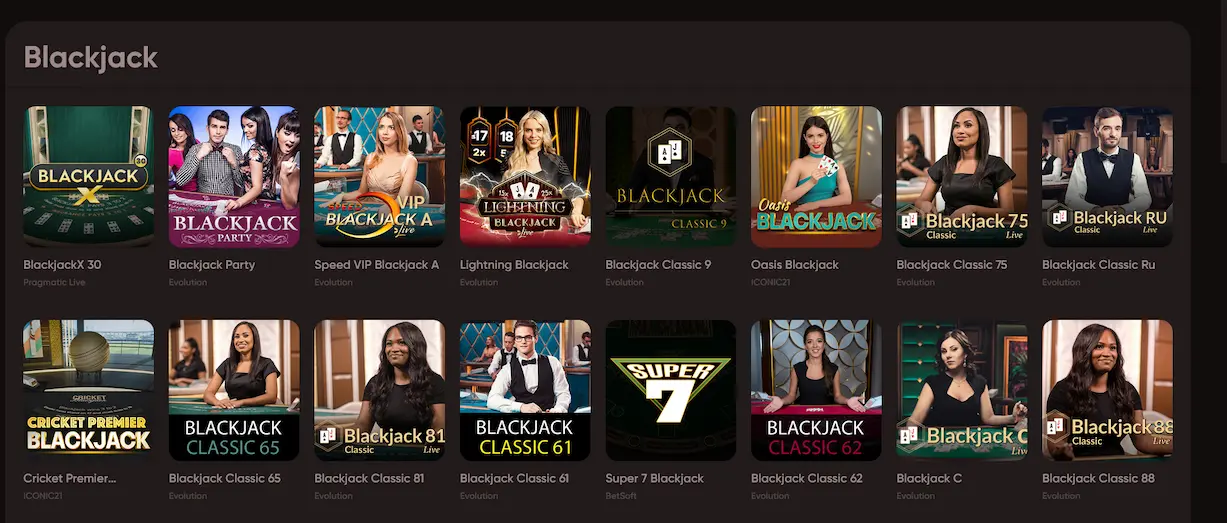 Live-Blackjack-Tisch im Ludios Casino